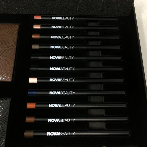 Nova Beauty New Eye Collection Box w/Mirror - 23 Piece Set - Picture 12 of 12